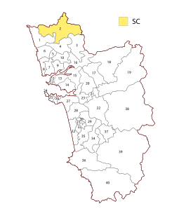 Map of constituencies in Goa Wahlkreise zur Vidhan Sabha von Goa.svg