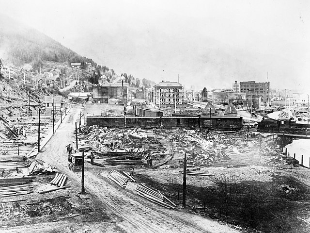 Wallace after the Great Fire of 1910