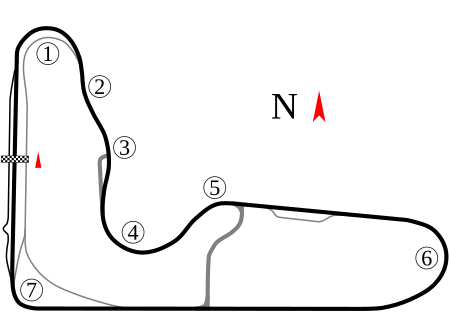 Wanneroo Raceway Map (2021)