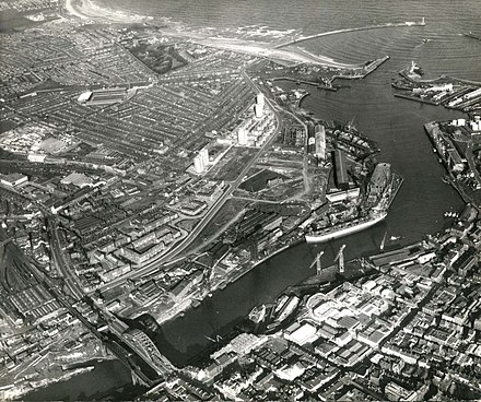 Sunderland viewed from above in 1967