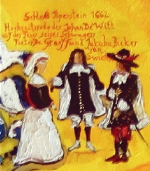 File:Wedding Pieter de Graeff and Jacoba Bicker (Detail of a painting from Matthias Laurenz Gräff).jpg