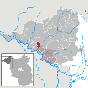 Poziția Weisen pe harta districtului Prignitz