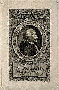 Wenzeslaus Johann Gustav Karsten. Stipple ukiran oleh S. Ha Wellcome V0003183.jpg