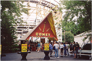 Flyer Comet was a wooden roller coaster located at Whalom Park 