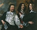 William Dobson - Portrait of the artist with Nicholas Lanier and Sir Charles Cotterell.jpg