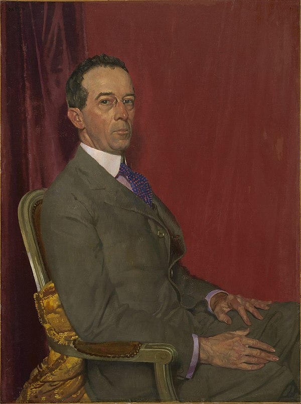 William Orpen: Portrait of Robert Sterling Clark, (c. 1921-1922)