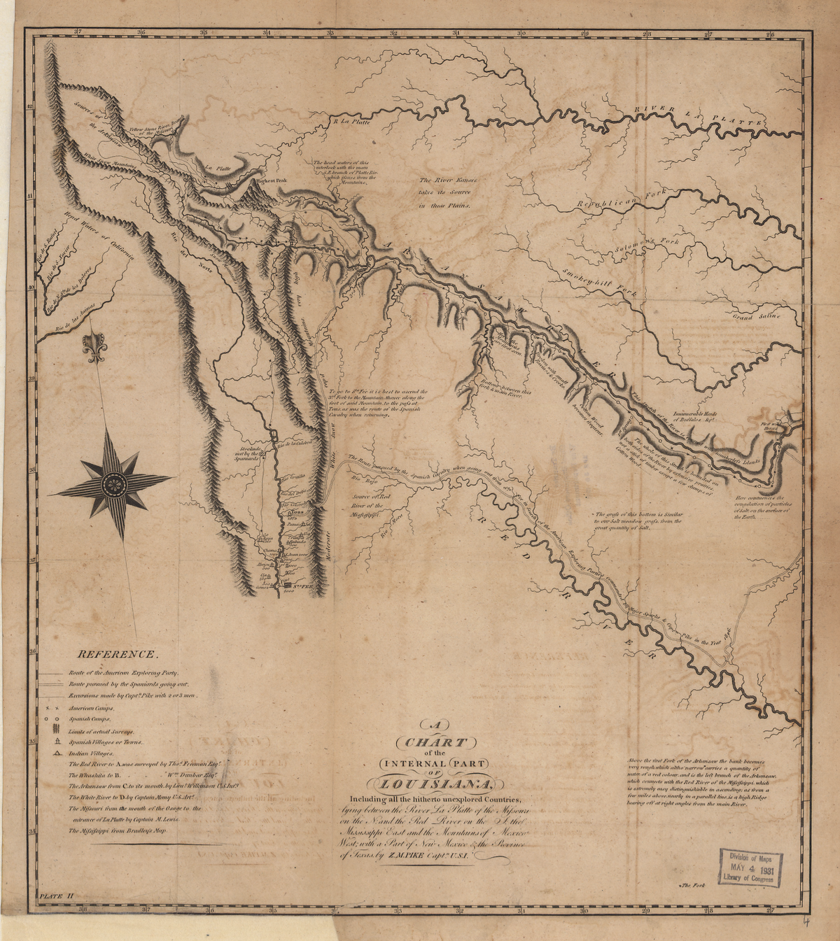 Zebulon Pike Expedition Map Pike Expedition - Wikipedia