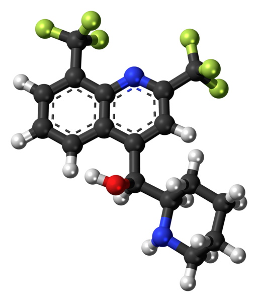 File:(RS)-Mefloquine molecule ball.png