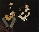 Music Lesson by Édouard Manet, 1870