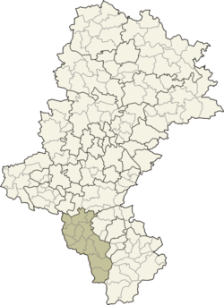 Localização na voivodia da Silésia