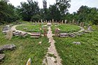 Lapidarium en el territorio del complejo conmemorativo y turístico "Scythian Stan"