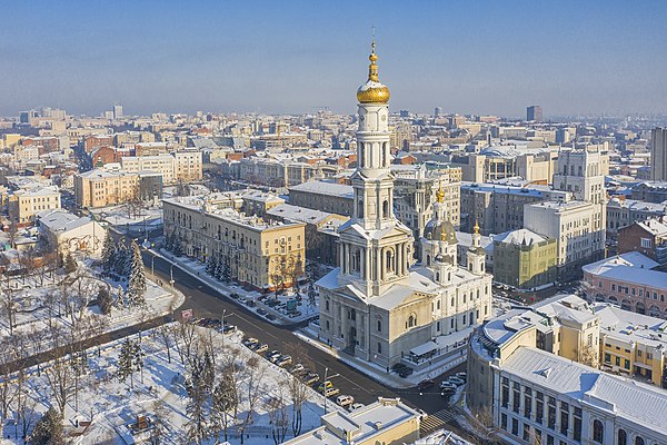Image: Успенський собор взимку, аерофото