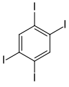 Structure of 1,2,4,5-tetraiodobenzene