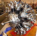 Working 18-cylinder radial engine 1/4-scale by Harold Beckett c. 1995