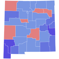 1954 New Mexico gubernatorial election results map by county.svg