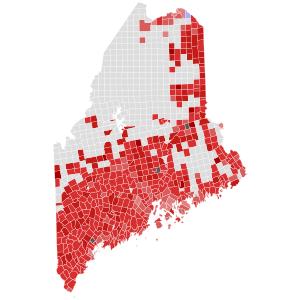 2006 United States Senate election in Maine results map by municipality.svg