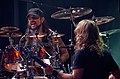 Left to right: Mike Portnoy, Dave LaRue