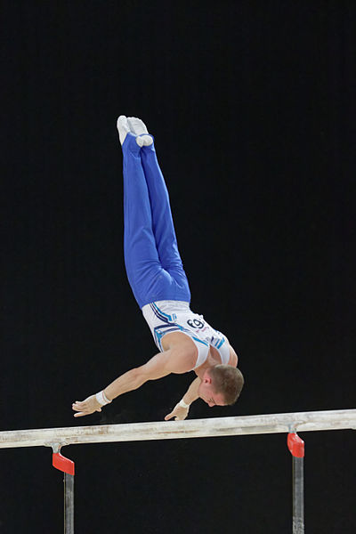 File:2015 European Artistic Gymnastics Championships - Parallel bars - Oleg Verniaiev 04.jpg