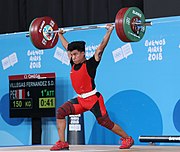 2018-10-11 Clean & Jerk (Weightlifting Boys' 77kg) at 2018 Summer Youth Olympics by Sandro Halank-205.jpg