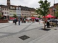 2022-05-01 Kleines Fest am 1. Mai (Tag der Arbeit) mit Musik und Bewirtung auf dem Tauberbischofsheimer Marktplatz 2.jpg