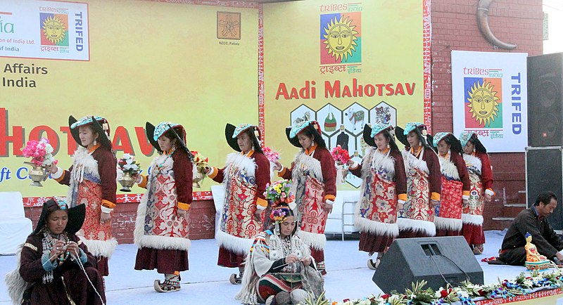 File:A view of Cultural programme at the inaugural function of the “Aadi Mahotsav”, a mega fortnight-long National Tribal Festival, at Chandigarh on February 02, 2018 (1).jpg