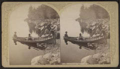 Adirondack Boat & Party, by Stoddard, Seneca Ray, 1844-1917 , 1844-1917.jpg