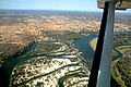 Aerial view of Popa Falls