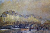 Paris, l'écluse de la Monnaie. Soleil d'hiver, before 1918, 81.5 x 115.5 cm, Musée d'Orsay, Paris