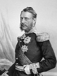 Alexandru Ioan Cuza, the first Domnitor (i.e. Prince) of Romania (at that time the United Principalities of Wallachia and Moldavia) between 1862 and 1866 Alexander Johann Cuza Kriehuber (cropped).jpg