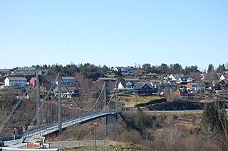 Alversund Village in Western Norway, Norway