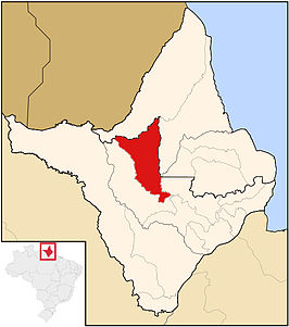 Kaart van Serra do Navio