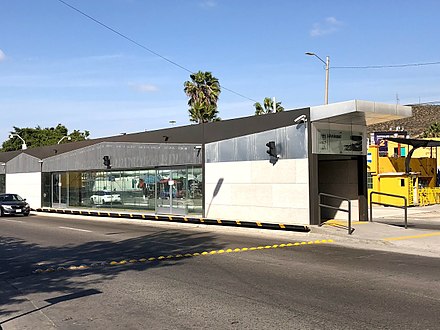 Amistad station of the SITT BRT system in Tijuana