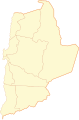 Mapa de la división comunal de la provincia de Antofagasta hacia 1970