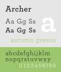Thumbnail for Archer (typeface)
