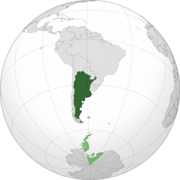 Localização da Argentina