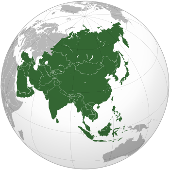 List Of Sovereign States And Dependent Territories In Asia