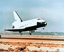 ALT-16 comes to an end as Enterprise lands on runway 04 at Edwards AFB Atlas Collection Image (33735861511).jpg