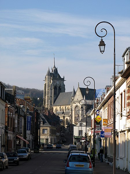 The town centre and church in Aumale