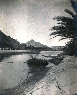 Oued Zouzfana Intermittent river in Morocco and Algeria