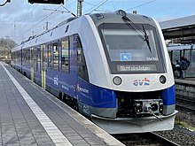 Alstom Coradia iLint am Hildesheimer Hbf (Gleis 4)