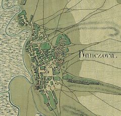 Carte de Pančevo (Banczova) en 1769-1792.