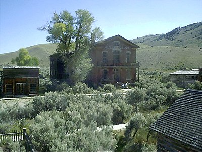 Bannack, Montana, USA, a ghost town that is now a State Park.