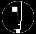 Central motif from the Bauhaus logo, 1921–22