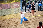 Deutsch: Beachhandball bei den Olympischen Jugendspielen 2018; Tag 6, 12. Oktober 2018; Mädchen, Platzierungsrundenspiel – Russland-Venezuela 2:0 English: Beach handball at the 2018 Summer Youth Olympics at 12 October 2018 – Girl's Consolation Round – Russland-Venezuela 2:0