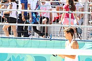 Deutsch: Beachvolleyball bei den Olympischen Jugendspielen 2018; Tag 8, 14. Oktober 2018; Mädchen, Achtelfinale – Mexiko-China 0:2 (15–21/16–21) English: Beach volleyball at the 2018 Summer Youth Olympics at 14 October 2018 – Girls Round of 16 – Mexico-China 0:2 (15–21/16–21)