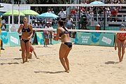 Deutsch: Beachvolleyball bei den Olympischen Jugendspielen 2018; Tag 11, 17. Oktober 2018; Mädchen, Finale – Italien (Claudia Scampoli & Nicol Bertozzi)- Russland (Maria Woronina & Maria Botscharow) 0:2 (19–21/19–21) English: Beach volleyball at the 2018 Summer Youth Olympics at 17 October 2018 – Girls Final – Italy (Claudia Scampoli & Nicol Bertozzi) - Russia (Maria Voronina & Maria Bocharova) 0:2 (19–21/19–21)