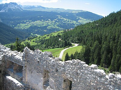 Ausblick nach Brienz von Burg Belfort