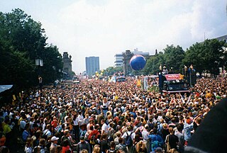The Love Parade was a popular electronic dance music festival and technoparade that originated in 1989 in West Berlin, Germany. It was held annually in Berlin from 1989 to 2003 and in 2006, then from 2007 to 2010 in the Ruhr region. Events scheduled for 2004 and 2005 in Berlin and for 2009 in Bochum were canceled.