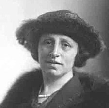 Black and white photograph of a woman