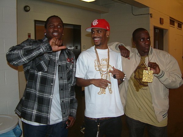 Clipse with rapper Big Sean in 2009